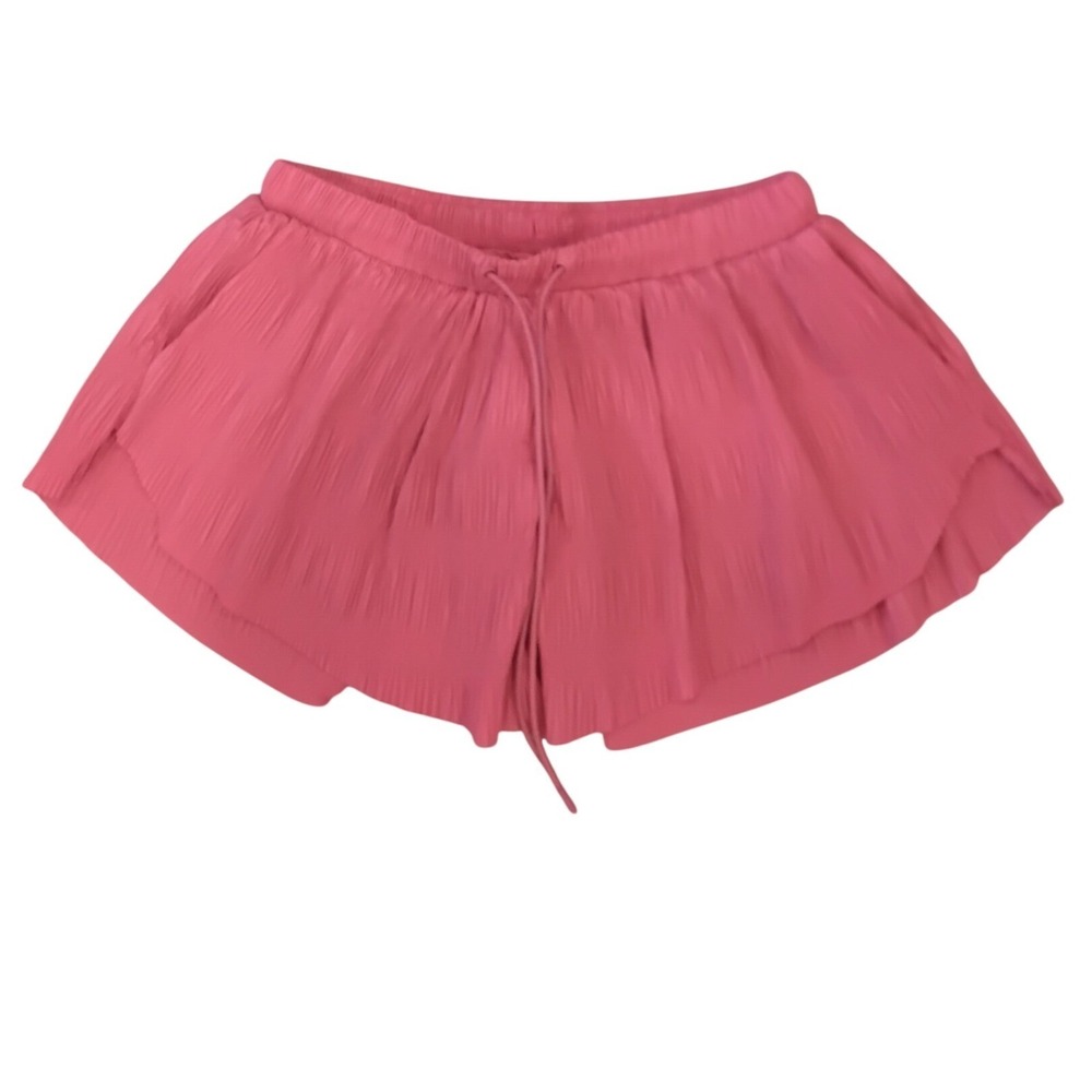 Free People Movement Pink Pleated Running Shorts Womens Medium Activewear